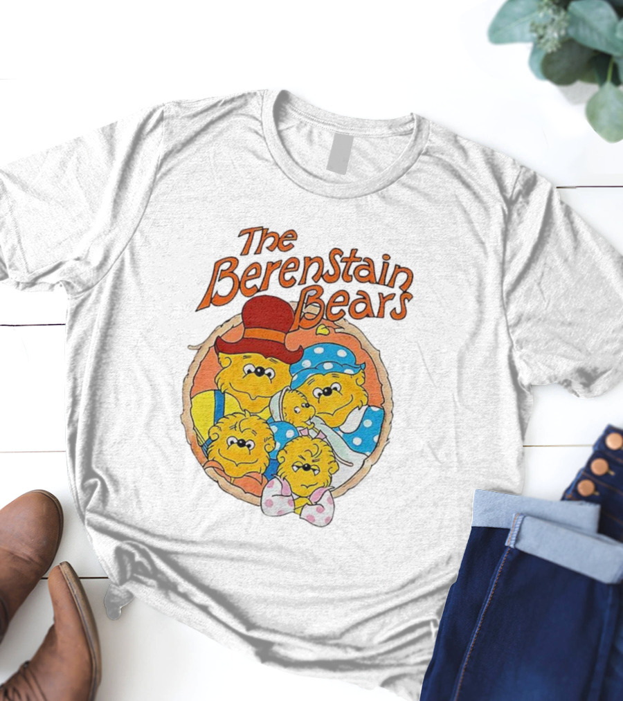 The Berenstain Bears Family Cartoon Nostalgia Vintage Style T-Shirt