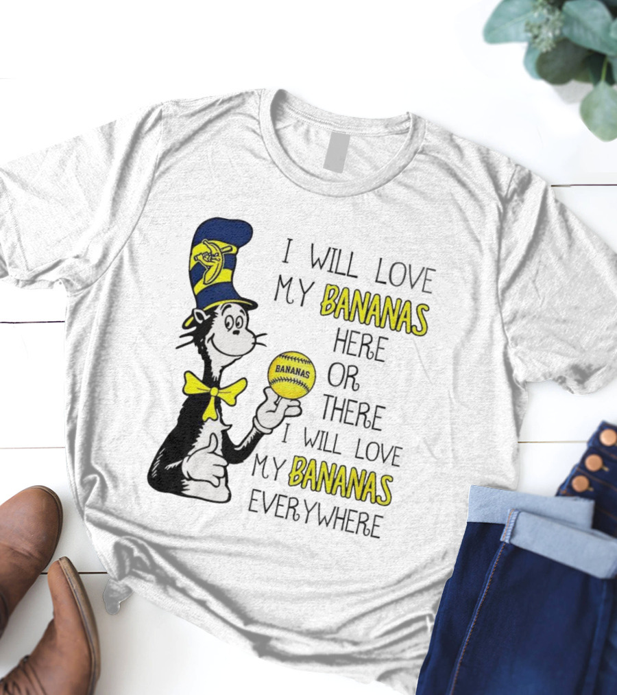 The Cat In The Hat Bananas Love My Bananas Everywhere T-Shirt