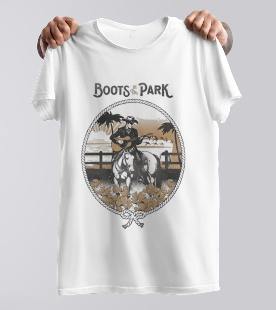 Boots In The Park San Juan Capistrano Cowboy Guitar 10.18.2025 T-Shirt