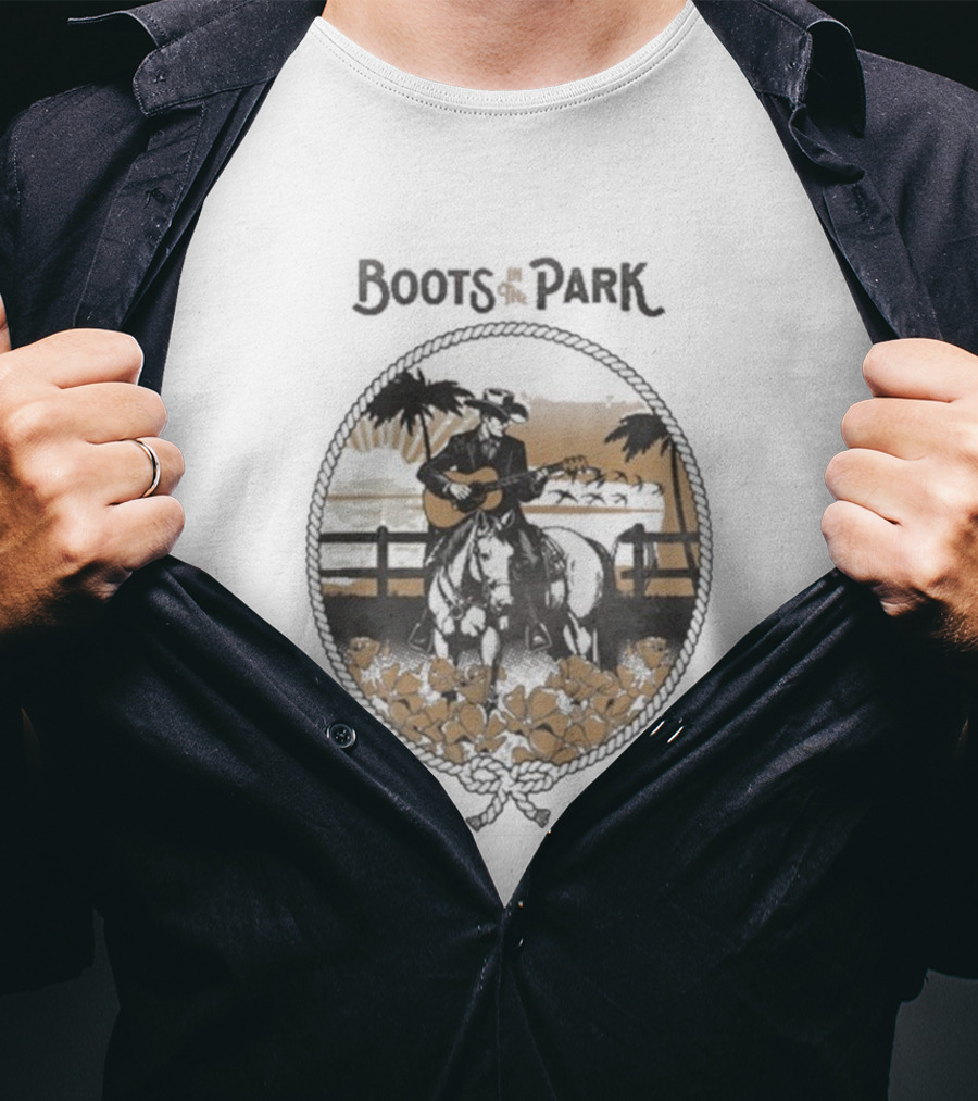 Boots In The Park San Juan Capistrano Cowboy Guitar 10.18.2025 T-Shirt