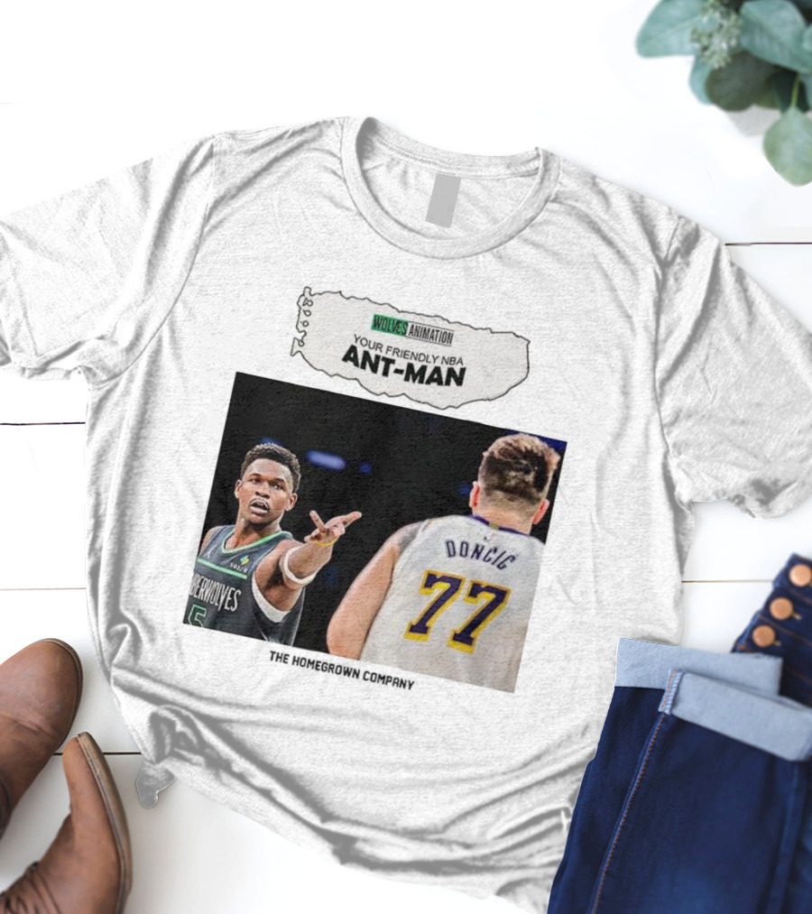 Wolves Animation Your Friendly NBA Ant-Man Dončić 77 T-Shirt