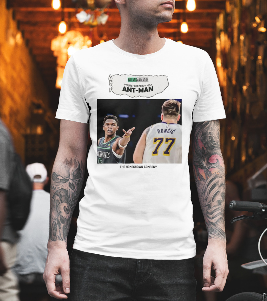Wolves Animation Your Friendly NBA Ant-Man Dončić 77 T-Shirt