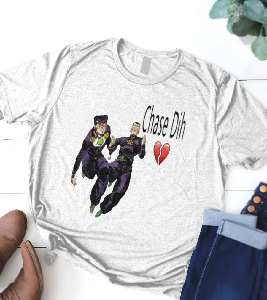Jojo's Bizarre Adventure Chase Dih Heart Broken Iconic Characters Jump Action T-Shirt