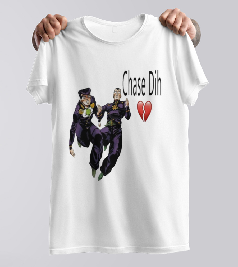 Jojo's Bizarre Adventure Chase Dih Heart Broken Iconic Characters Jump Action T-Shirt