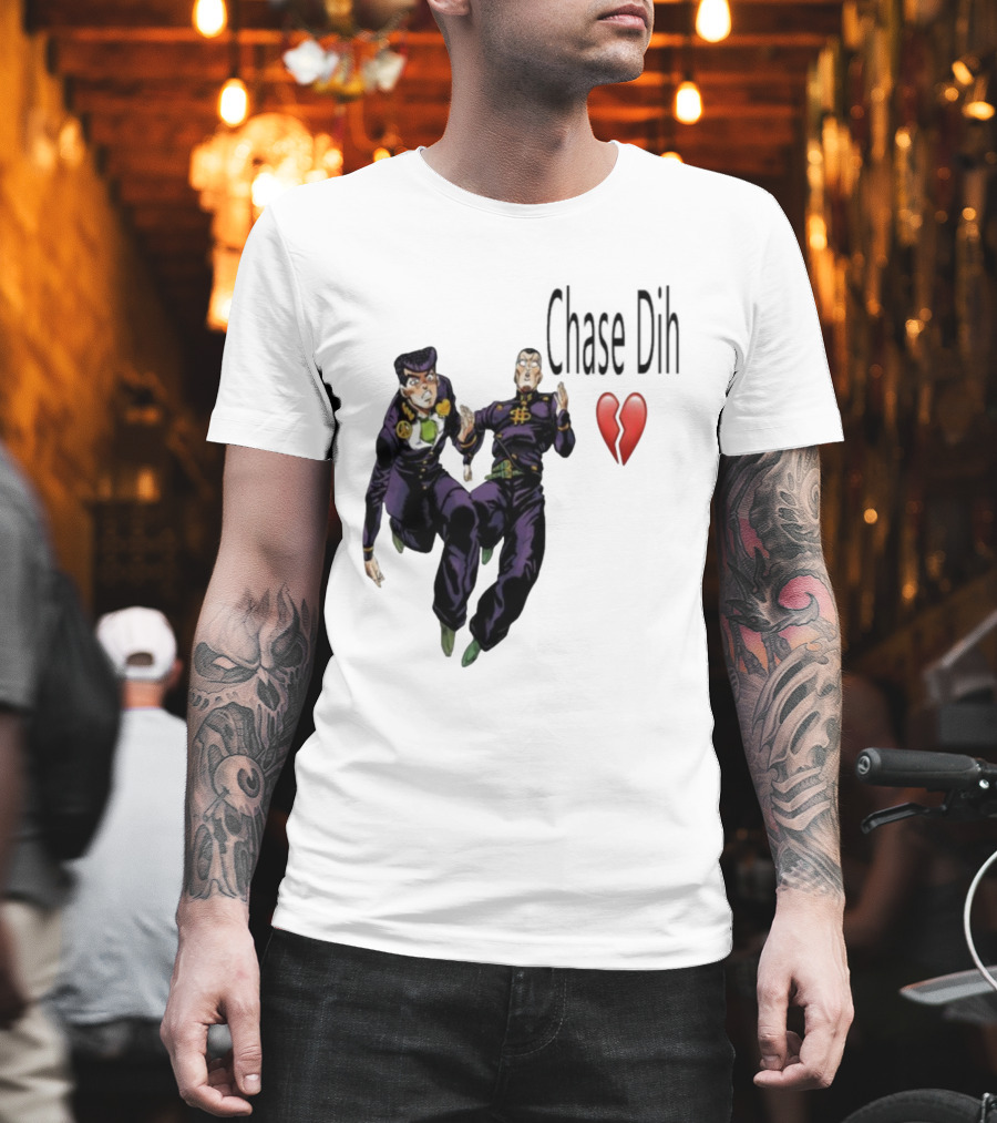 Jojo's Bizarre Adventure Chase Dih Heart Broken Iconic Characters Jump Action T-Shirt