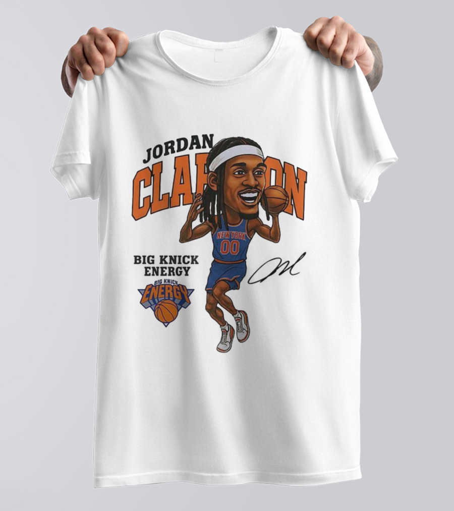 Jordan Clarkson New York 00 Energy Knicks Basketball T-Shirt