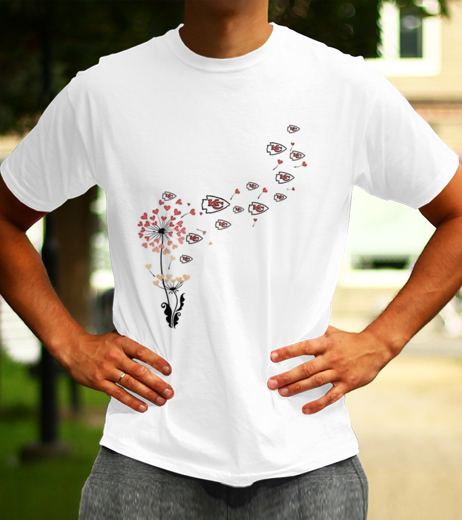 Kansas City Chiefs NFL Dandelion Football Lover Fan Apparel T-Shirt