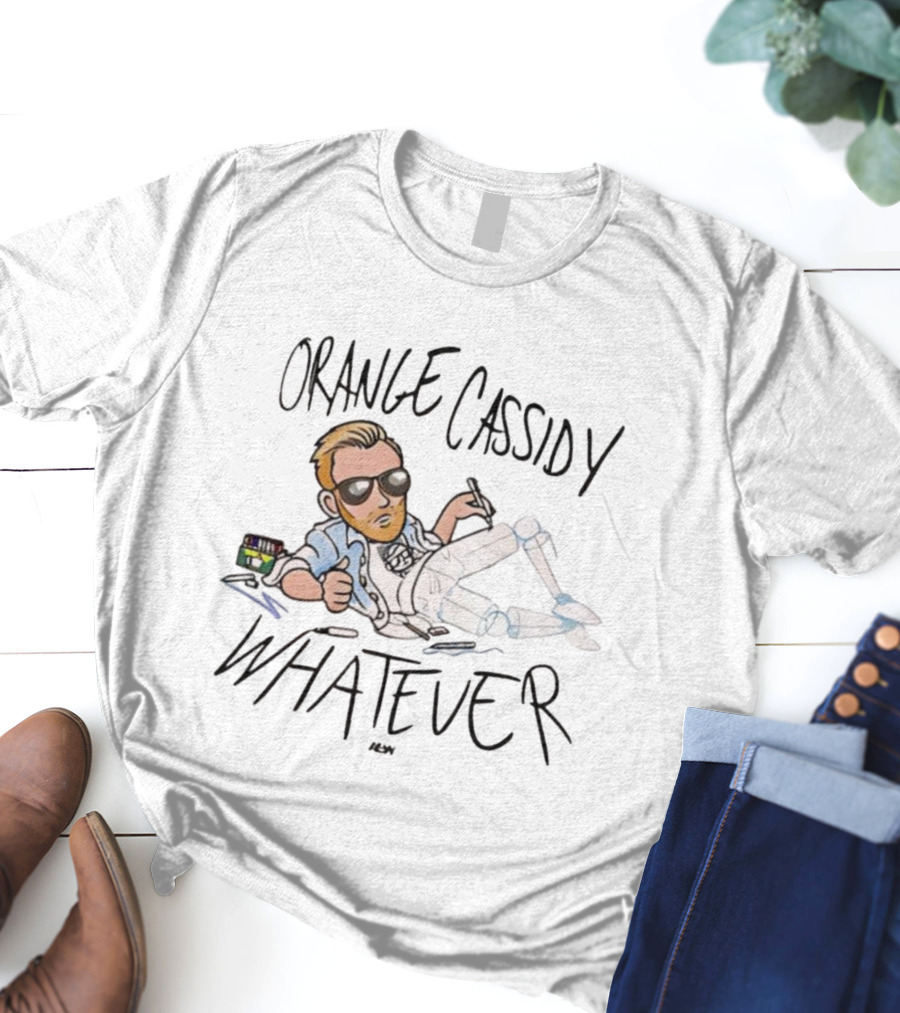 Orange Cassidy Whatever Relaxed Attitude Character T-Shirt