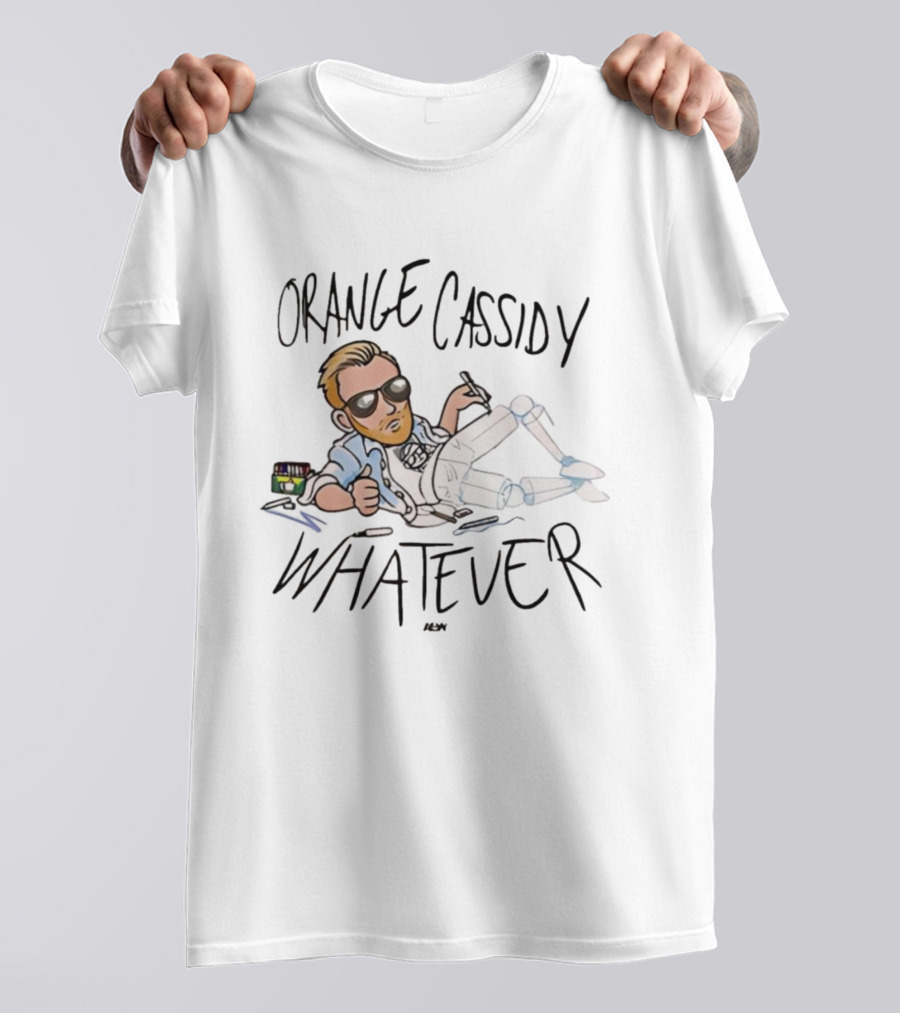 Orange Cassidy Whatever Relaxed Attitude Character T-Shirt
