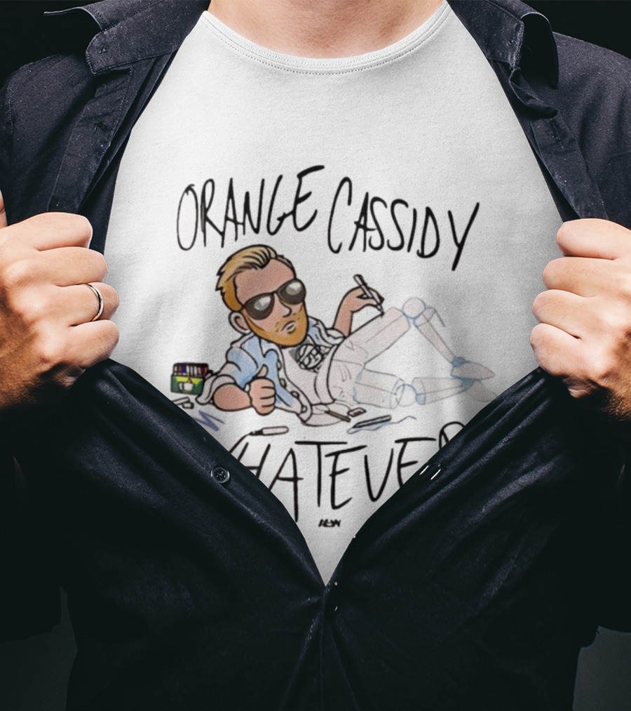 Orange Cassidy Whatever Relaxed Attitude Character T-Shirt