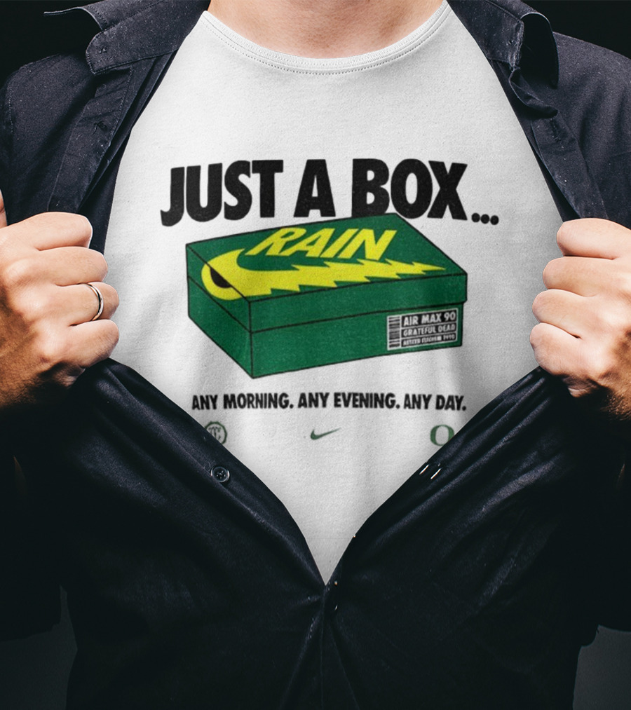 Just A Box Air Max 90 Grateful Dead Rain Box Of Rain T-Shirt