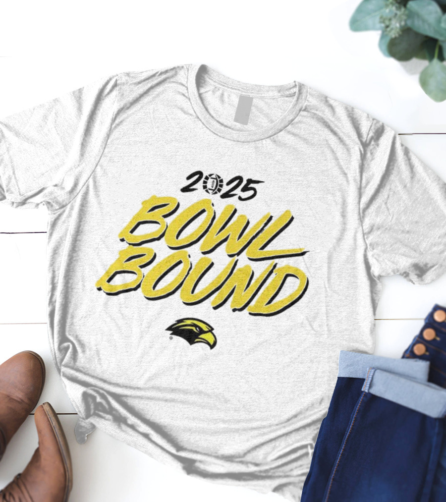 Southern Miss Golden Eagles 2025 Bowl Bound Football T-Shirt