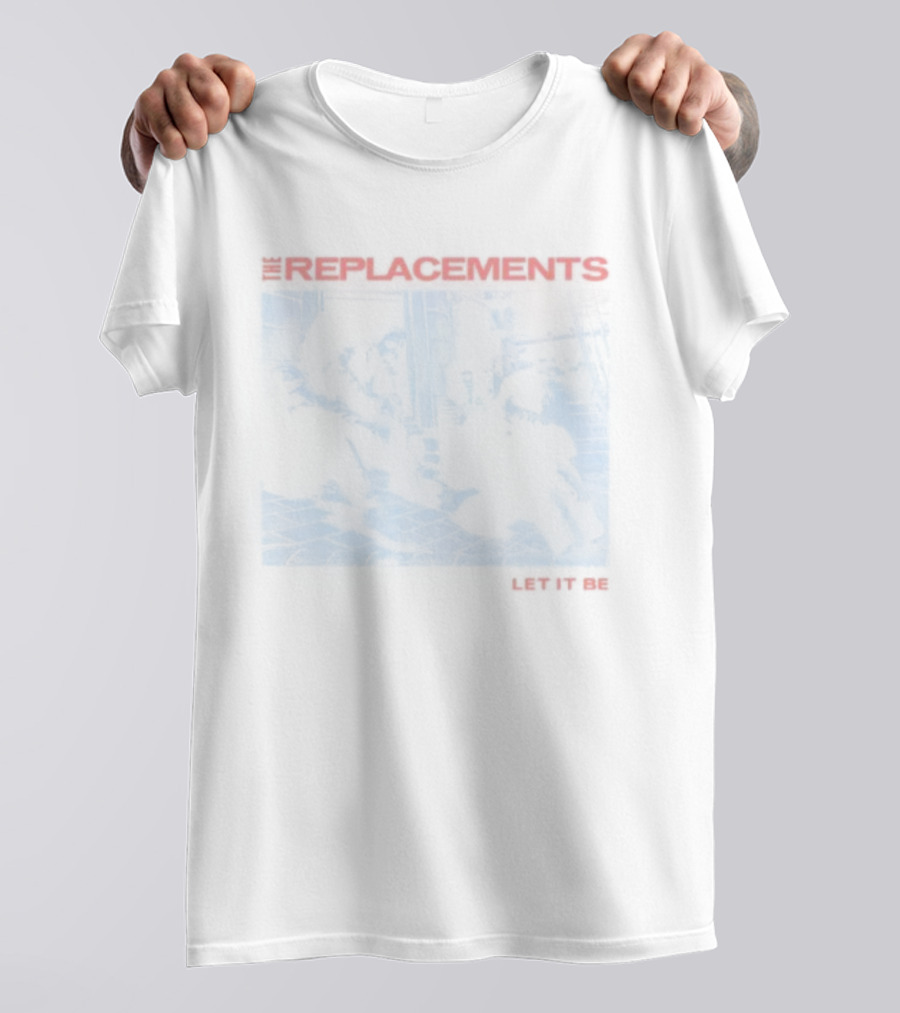 The Replacements Let It Be Classic Album Cover Art Band Name Text T-Shirt