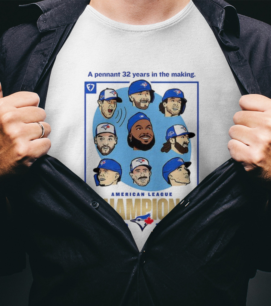 Toronto Blue Jays American League Champions 2025 A Pennant 32 Years In The Making T-Shirt
