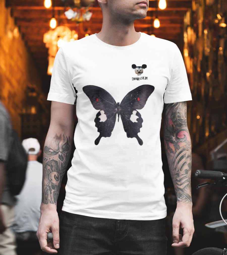 Cold Dead Butterfly Mouse Skull T-Shirt