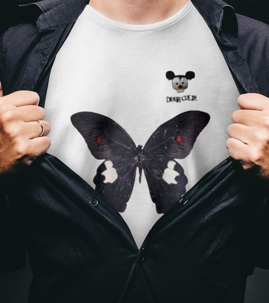 Cold Dead Butterfly Mouse Skull T-Shirt