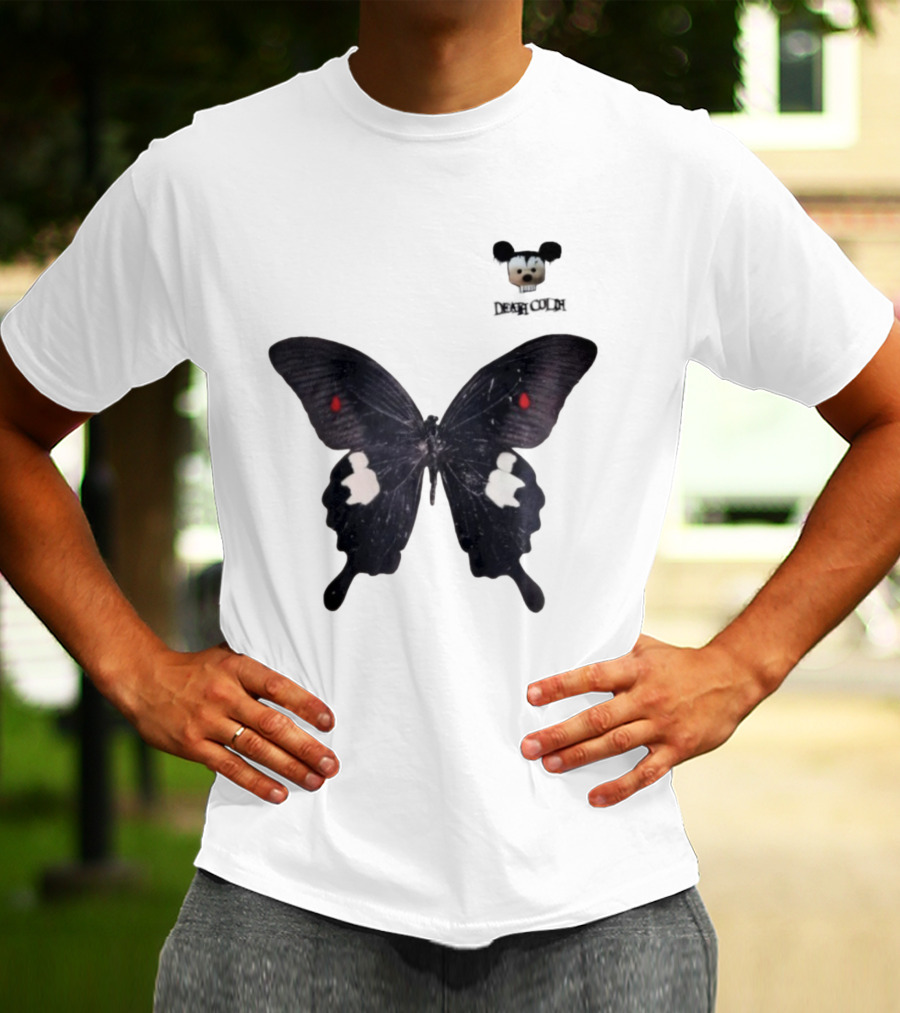 Cold Dead Butterfly Mouse Skull T-Shirt