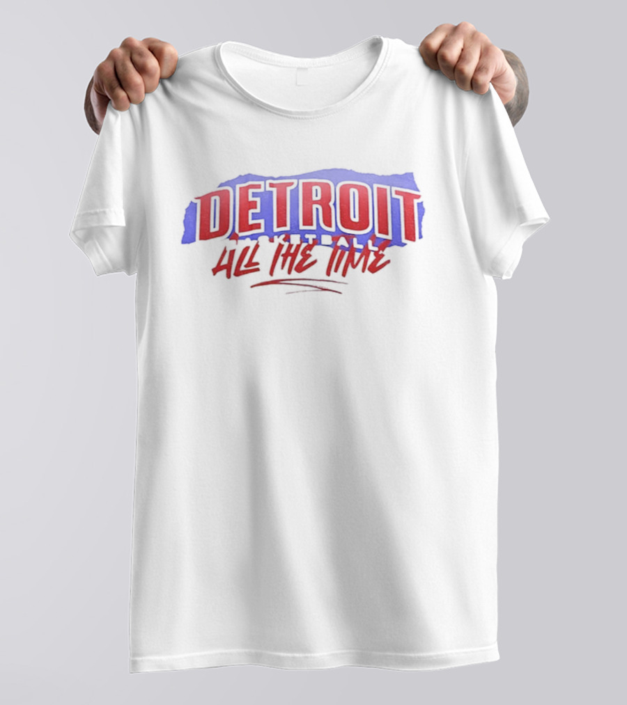 Detroit Pistons Basketball All The Time NBA Playoffs Game Day 2025 T-Shirt