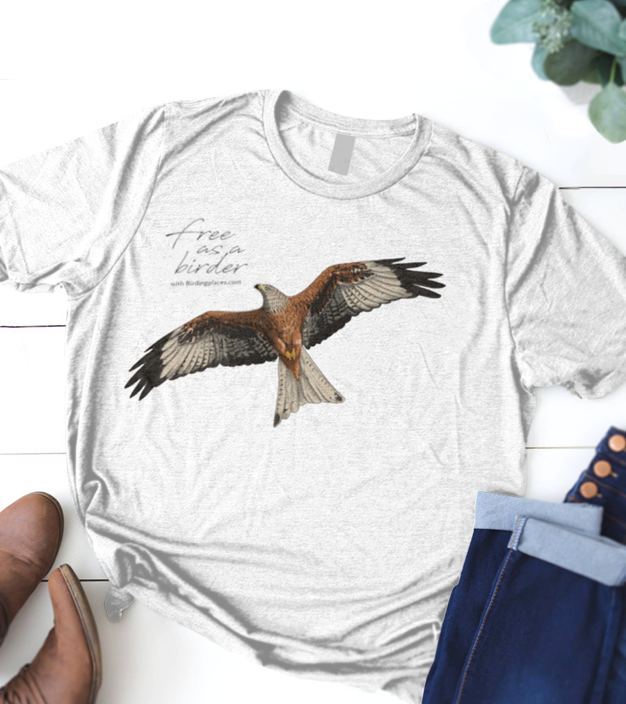 Eagle Free As A Birder Majestic Flight T-Shirt