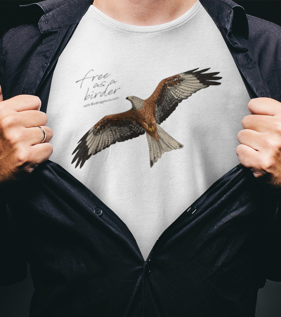 Eagle Free As A Birder Majestic Flight T-Shirt