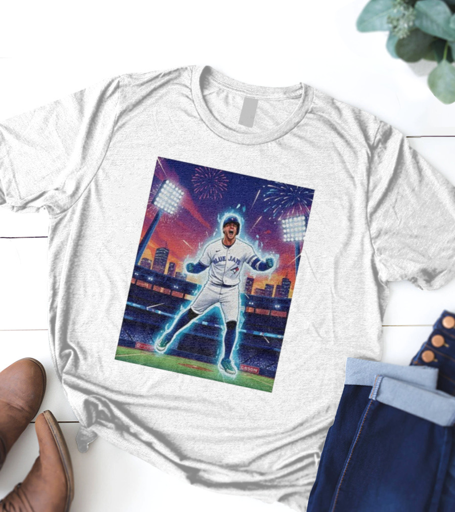 George Springer Blue Jays Fireworks Stadium Celebration Springer Dinger T-Shirt