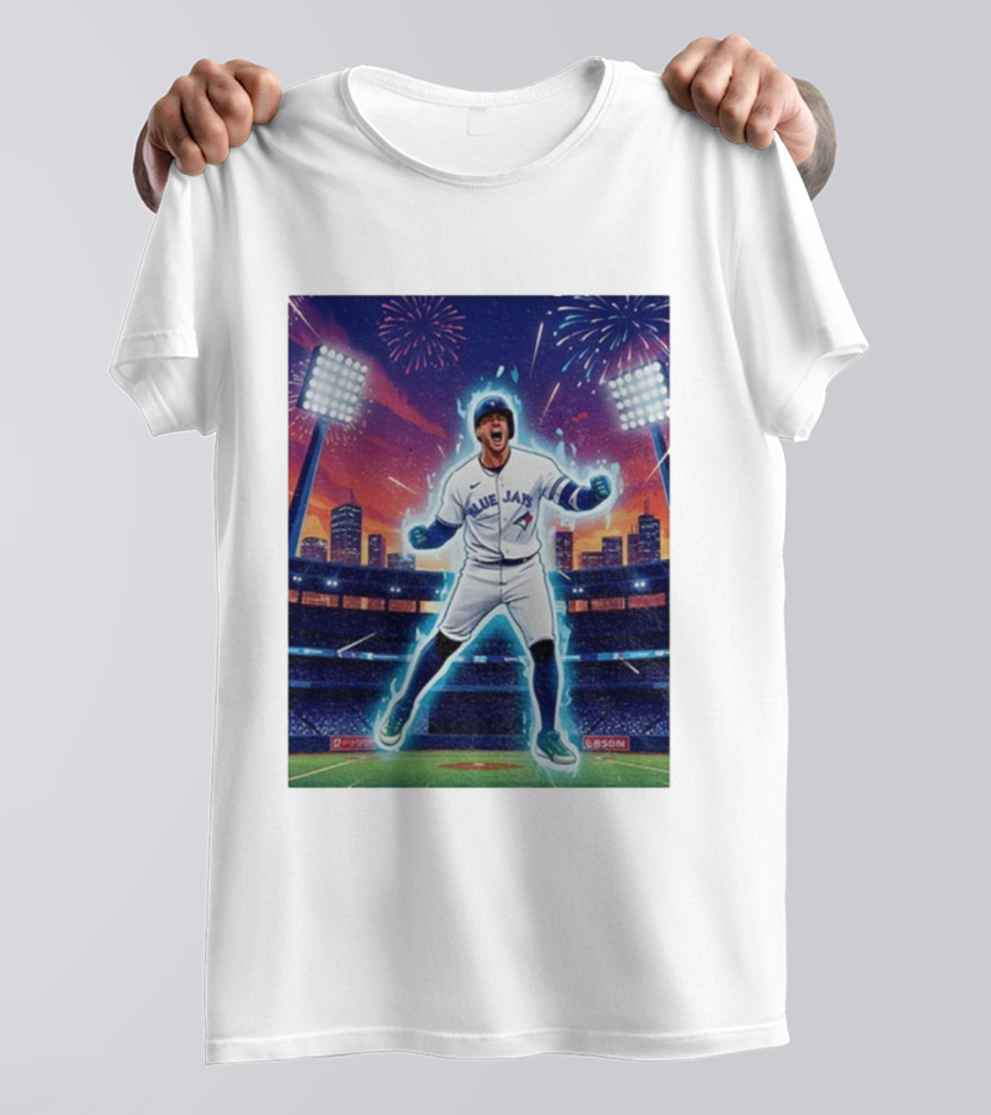 George Springer Blue Jays Fireworks Stadium Celebration Springer Dinger T-Shirt