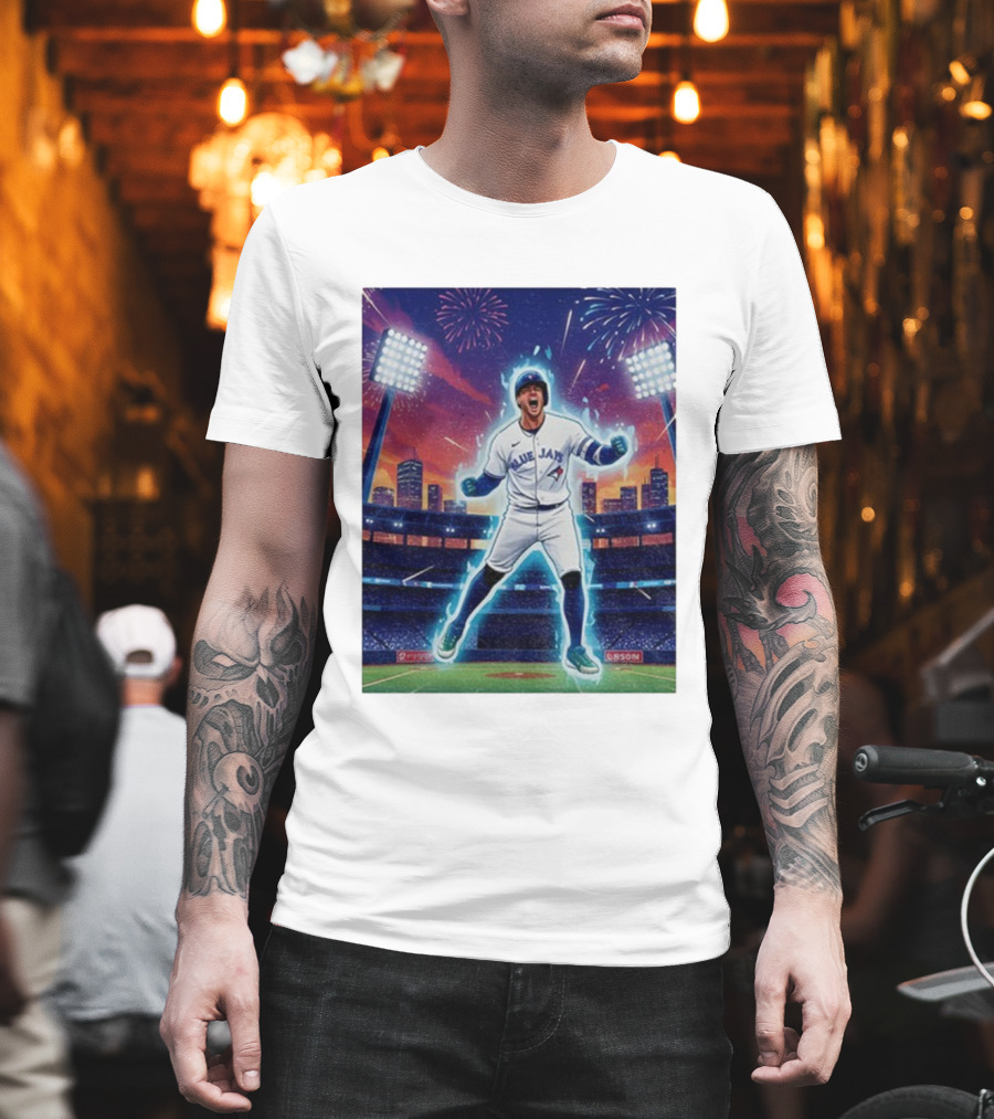 George Springer Blue Jays Fireworks Stadium Celebration Springer Dinger T-Shirt