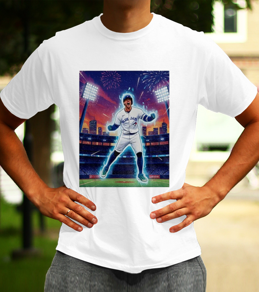 George Springer Blue Jays Fireworks Stadium Celebration Springer Dinger T-Shirt