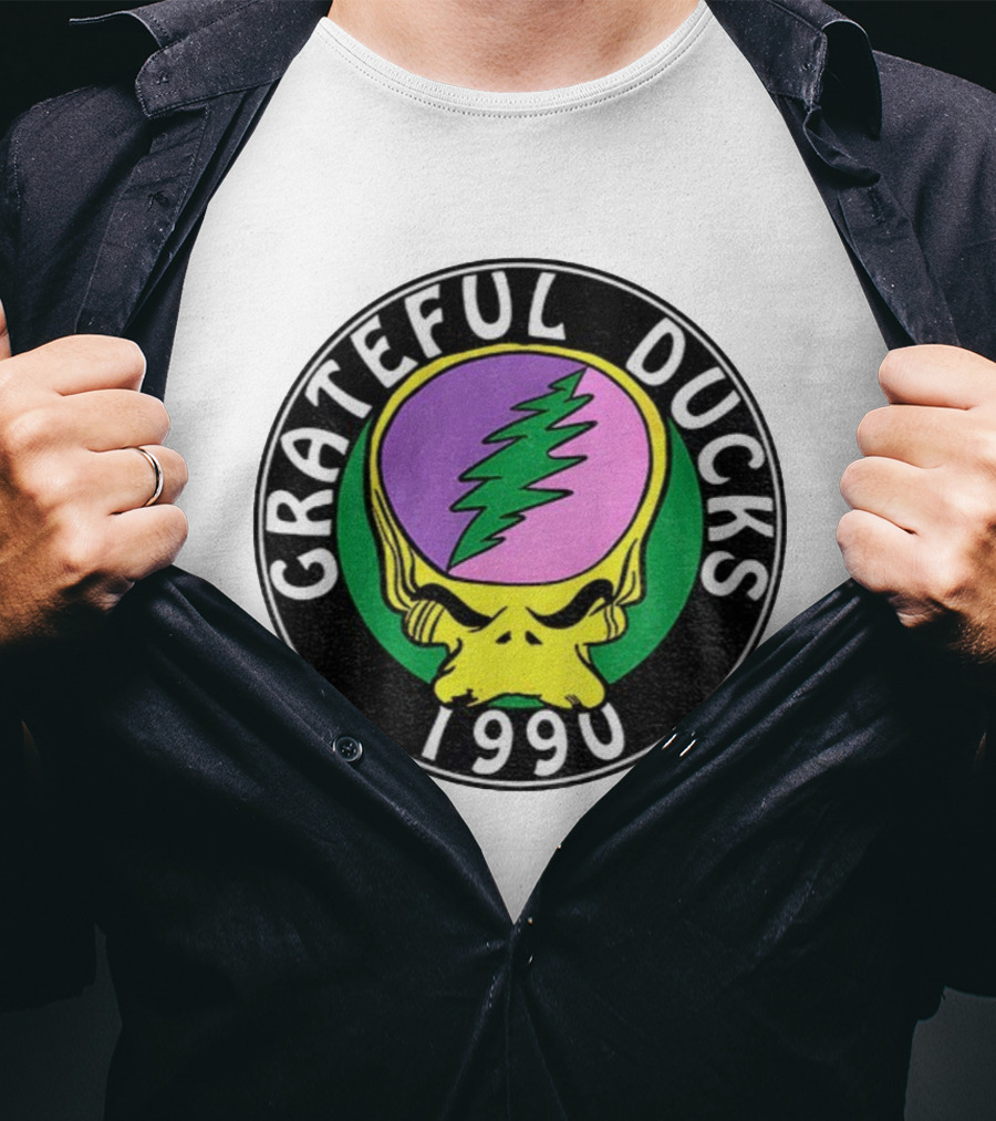 Grateful Ducks 1990 Football Game Day Grateful Dead X Oregon Ducks T-Shirt