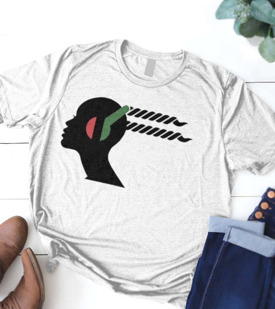 Jeffrey Wright Highest 2 Lowest Stackin’ Hits Records Silhouette With Headphones T-Shirt