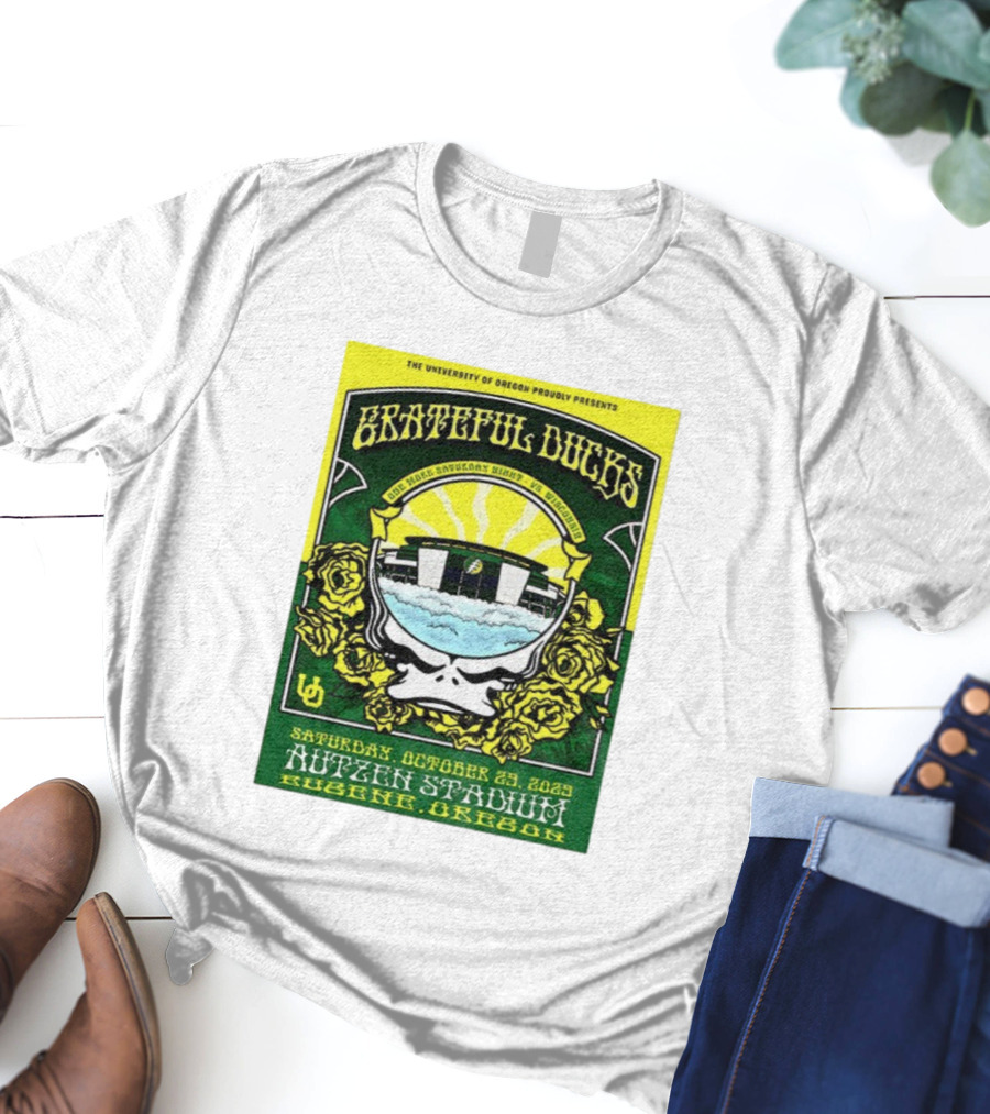 University Of Oregon Grateful Ducks One More Saturday Night Vs Wisconsin October 25 2025 Autzen Stadium Eugene T-Shirt