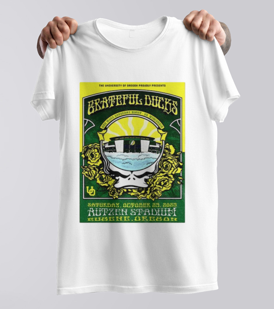 University Of Oregon Grateful Ducks One More Saturday Night Vs Wisconsin October 25 2025 Autzen Stadium Eugene T-Shirt