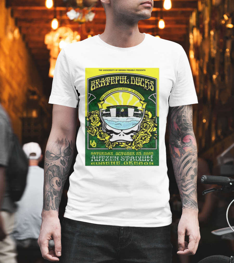 University Of Oregon Grateful Ducks One More Saturday Night Vs Wisconsin October 25 2025 Autzen Stadium Eugene T-Shirt