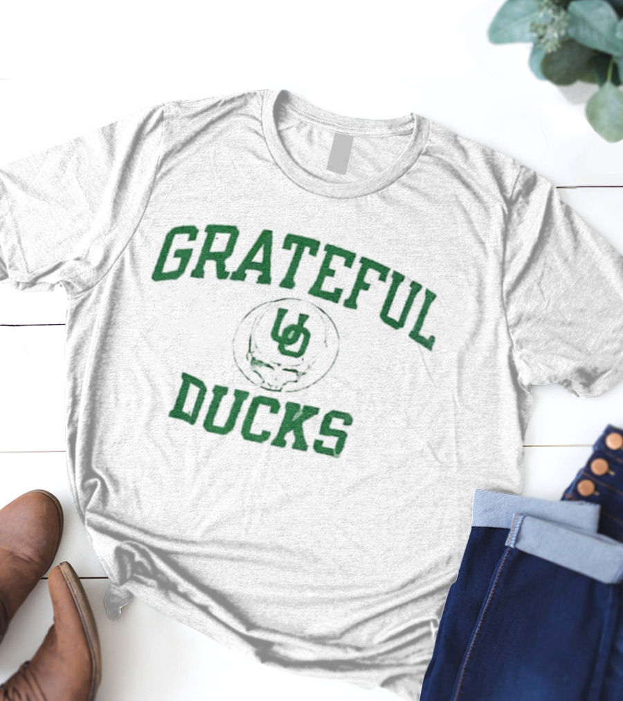 Grateful Dead X Oregon Ducks 2025 Skull Collaboration T-Shirt