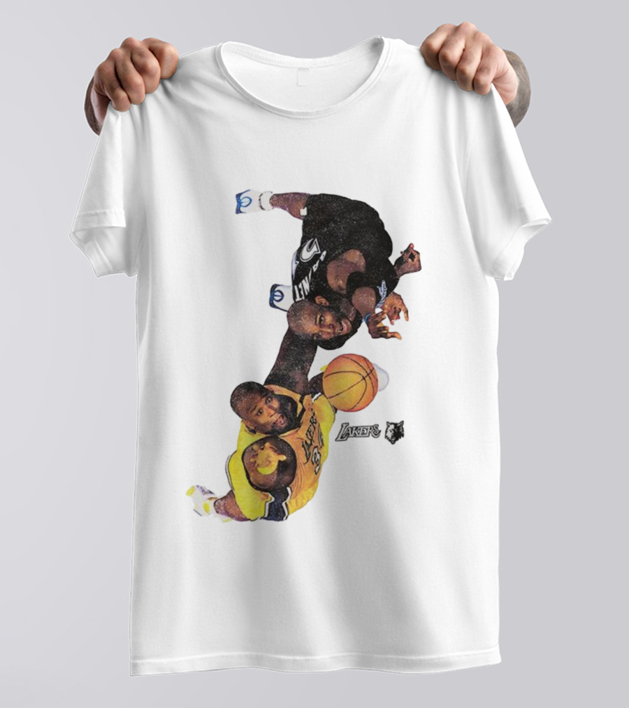 Kobe Bryant Los Angeles Lakers Kevin Garnett Minnesota Timberwolves NBA Vintage Rivalry T-Shirt