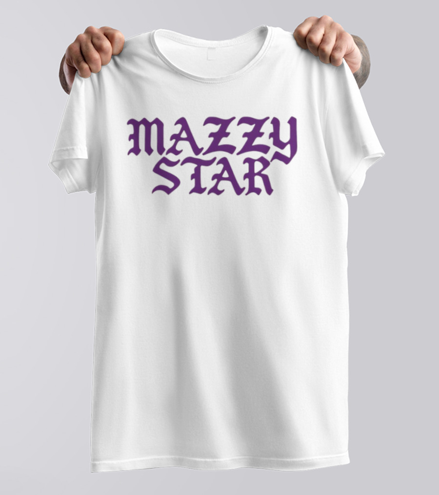 Mazzy Star You Go In Shadow Purple Gothic Font T-Shirt