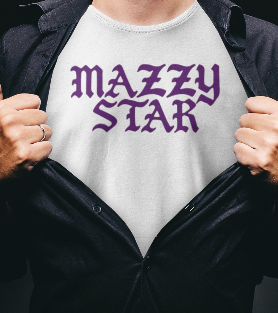 Mazzy Star You Go In Shadow Purple Gothic Font T-Shirt