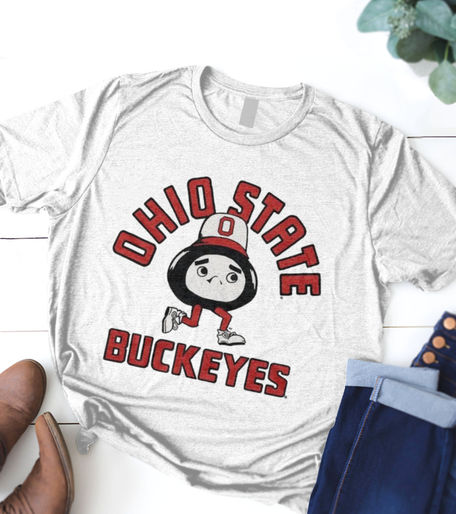 Ohio State Buckeyes Brutus Mascot Retro Style T-Shirt
