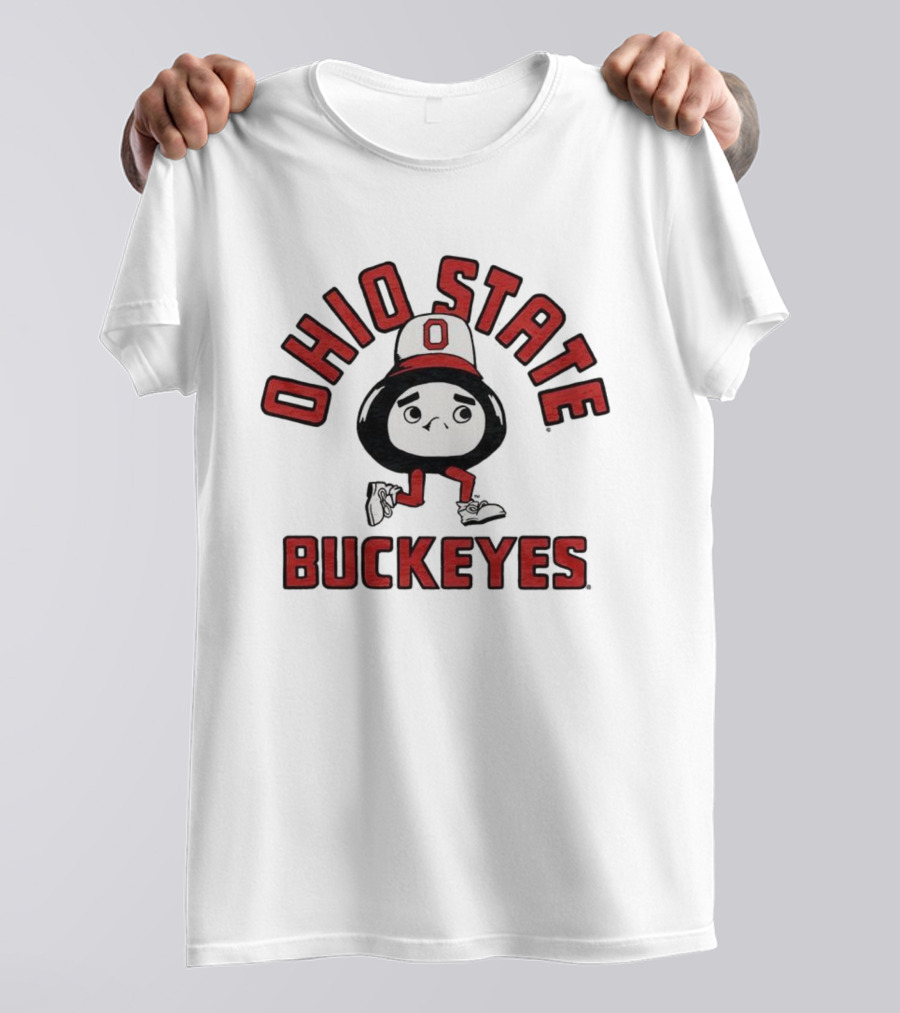 Ohio State Buckeyes Brutus Mascot Retro Style T-Shirt