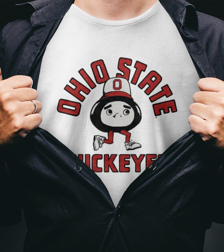 Ohio State Buckeyes Brutus Mascot Retro Style T-Shirt