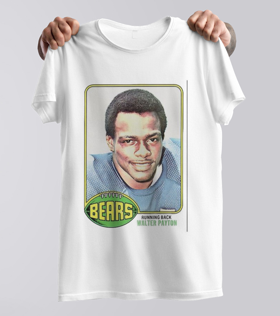 Walter Payton Bears NFL Trading Card Football Image T-Shirt