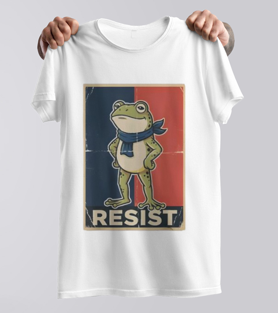 Resist Frog Stand No Kings Day T-Shirt