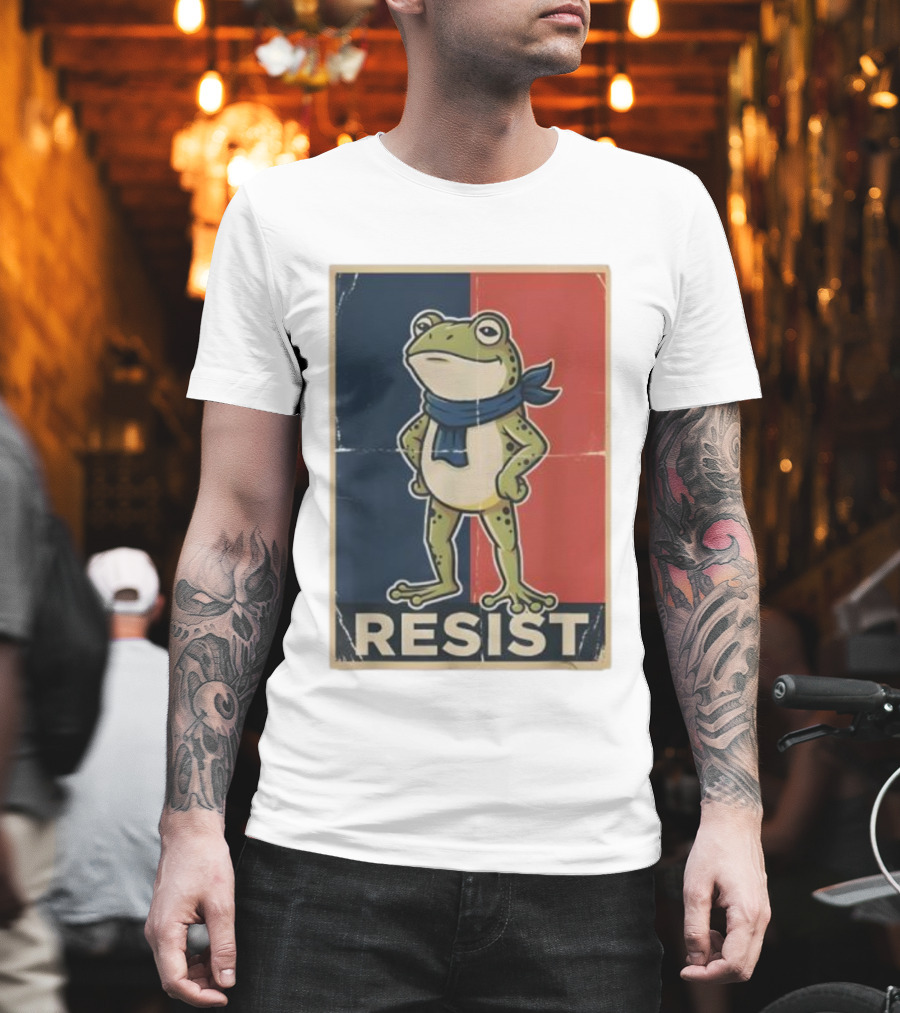 Resist Frog Stand No Kings Day T-Shirt