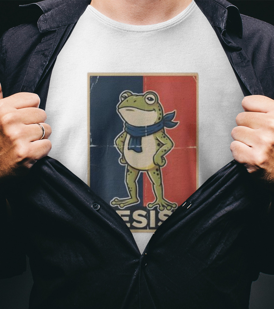 Resist Frog Stand No Kings Day T-Shirt