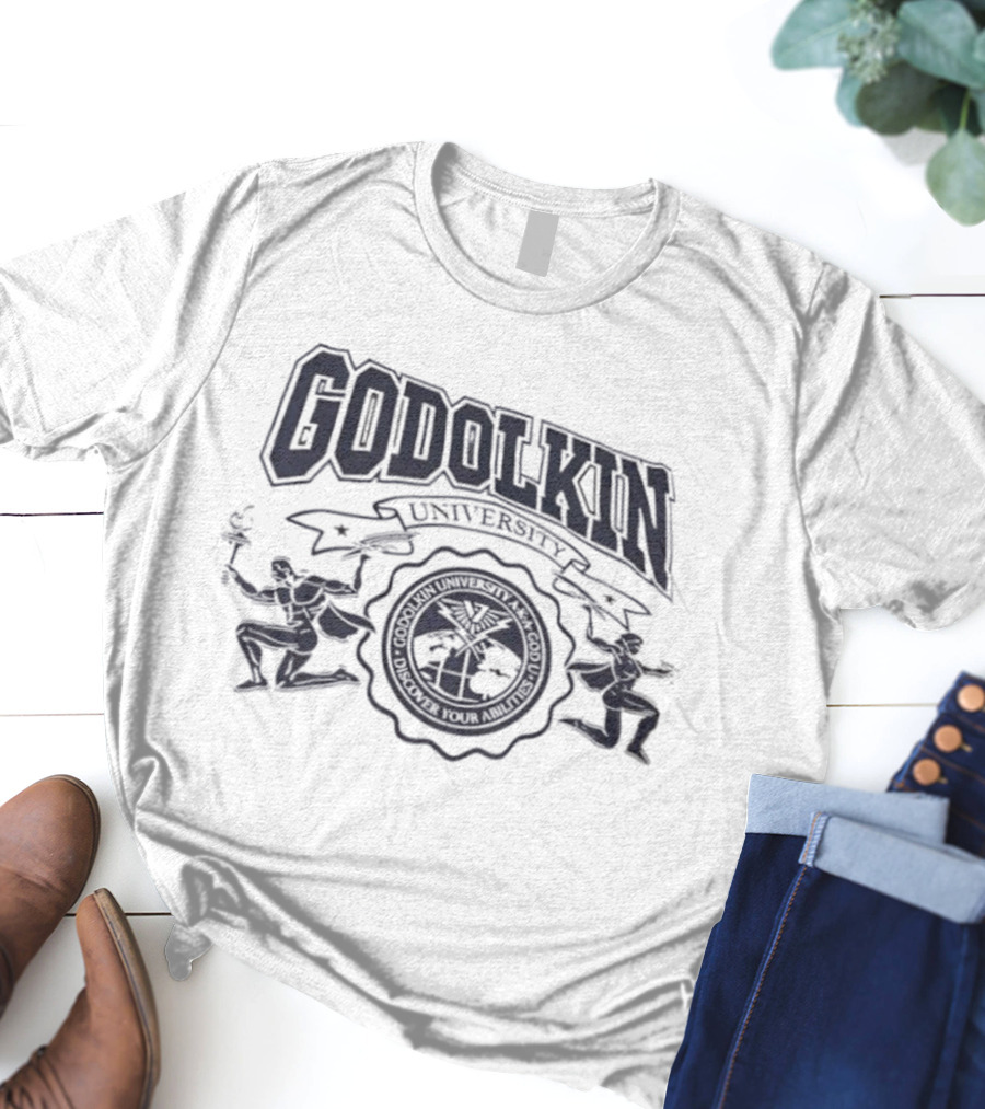 Godolkin University Seal With Torch And Tree Emblem T-Shirt