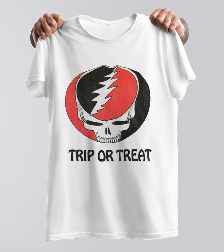 Grateful Dead Skull Trip Or Treat Halloween T-Shirt