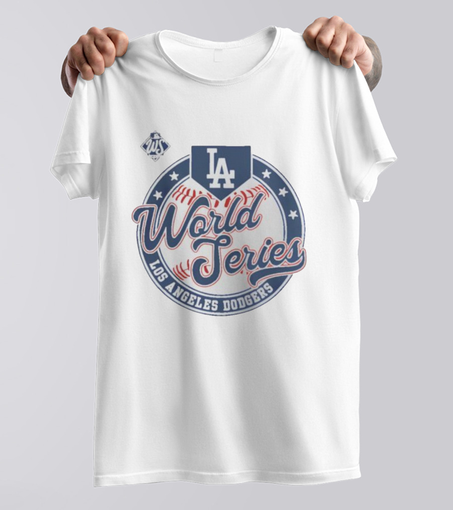 Los Angeles Dodgers 2025 World Series LA Majestic Threads T-Shirt