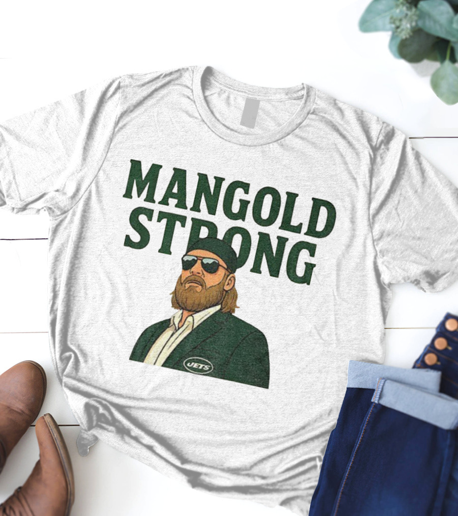 Mangold Strong New York Jets Nick Mangold Tribute T-Shirt