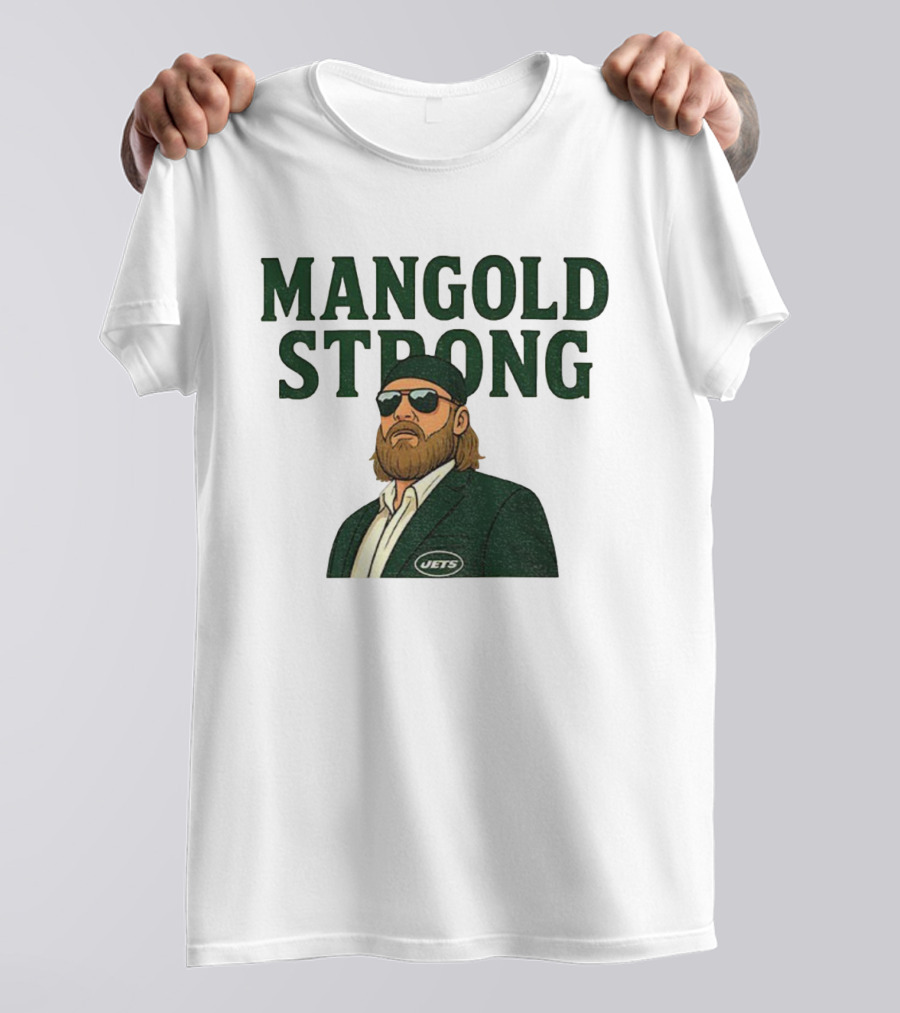 Mangold Strong New York Jets Nick Mangold Tribute T-Shirt
