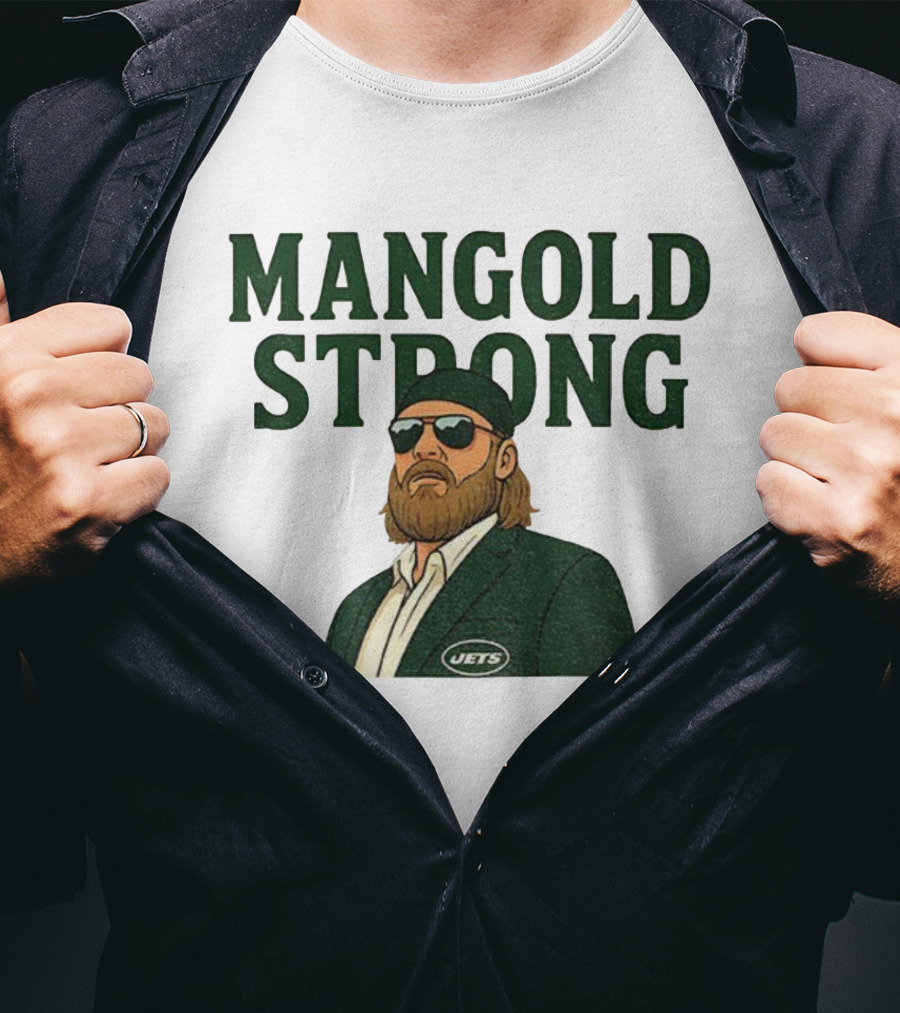 Mangold Strong New York Jets Nick Mangold Tribute T-Shirt